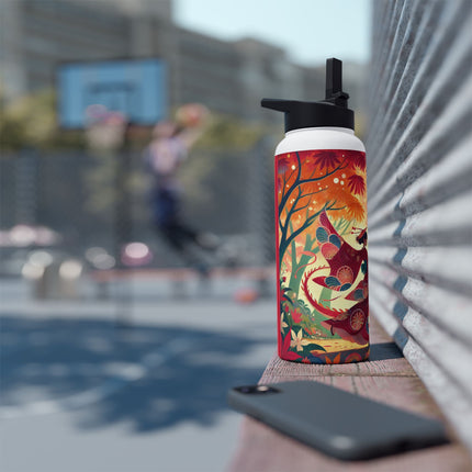 The Dragon Fairy’s Dance Stainless Steel Water Bottle, Standard Lid