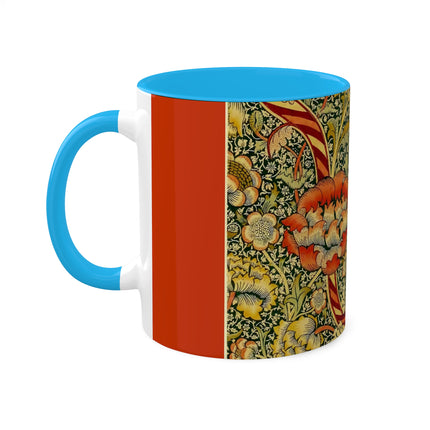 Chintz the Wandle Design by William Morris Colorful Mugs, 11oz