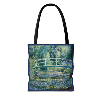 Water Lilies and Japanese Bridge by Claude Monet Tote Bag (AOP)