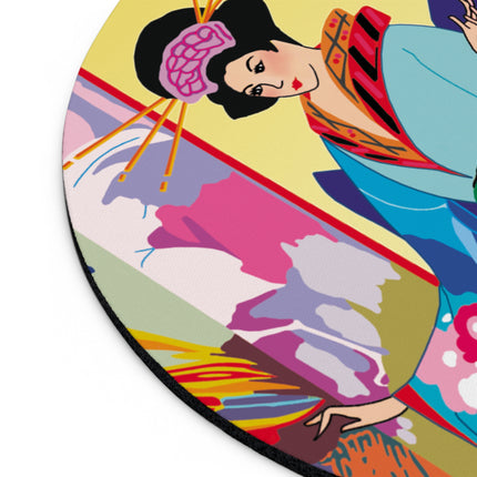 A Timeless Journey by Umberto Brunelleschi Mouse Pad, Round and Rectangle