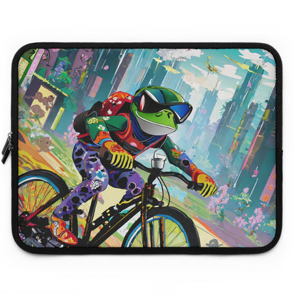 Cyberpunk Frog Laptop Sleeve