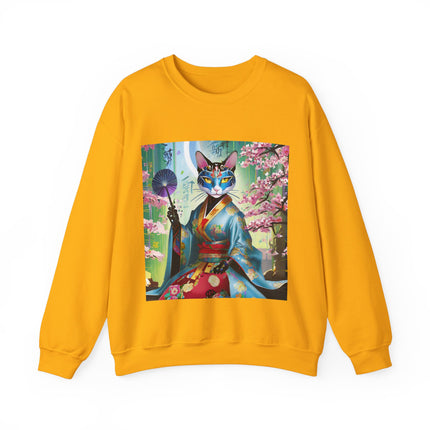 Cyberpunk Geisha Unisex Heavy Blend™ Crewneck Sweatshirt