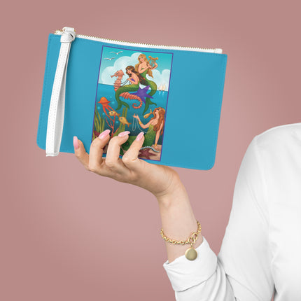 Three Mermaids with Strings of Pearls by Carlo Chiostri Clutch Bag