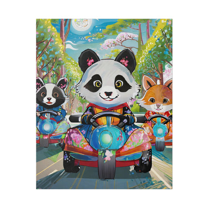 Bumper Car Bonanza Matte Canvas, Stretched, 0.75"