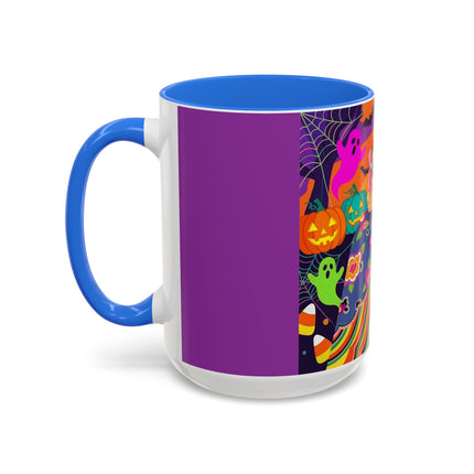 🌈👻 The Rainbow Ghost Masquerade Colorful Mug – Colorful Halloween Charm