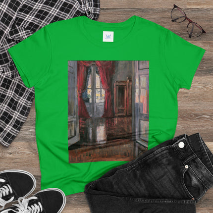 View into an Apartment by Egon Schiele Women's Midweight Cotton Tee