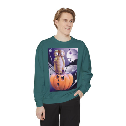 The Startled Pumpkin Unisex Garment-Dyed Sweatshirt