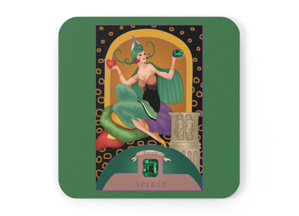 Taurus Zodiac Design – May & Emerald | Cork Back Coaster