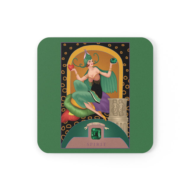 Taurus Zodiac Design – May & Emerald | Cork Back Coaster
