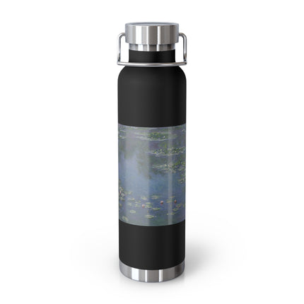 Water Lilies by Claude Monet Copper Vacuum Insulated Bottle, 22oz