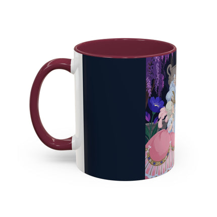 The Moonlit Garden Serenade Colorful Mugs – Art Deco Musical Elegance