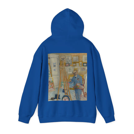 The Skeleton Painter by James Ensor Heavy Blend™ Hooded Sweatshirt