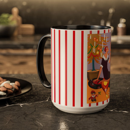 Art Deco Christmas Colorful Mugs (11oz, 15oz)