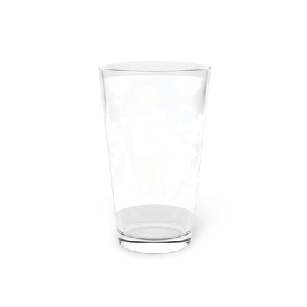 🌸✨ The Midnight Magnolia Masquerade Pint Glass – Art Deco Nocturne