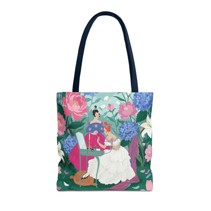 🌸🕯️ The Ladies Of The Enchanted Garden Vanity Tote Bag – Art Deco Floral Elegance