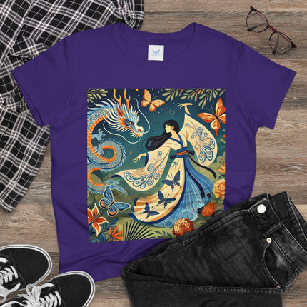 Fairy Waltz in the Butterfly Garden Cotton Tee