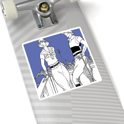 Coastal Elegance Kiss-Cut Stickers (4 Sizes)