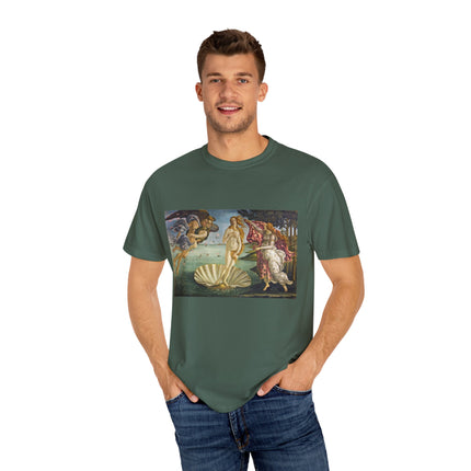 Birth of Venus by Sandro Botticelli Unisex Garment-Dyed T-shirt