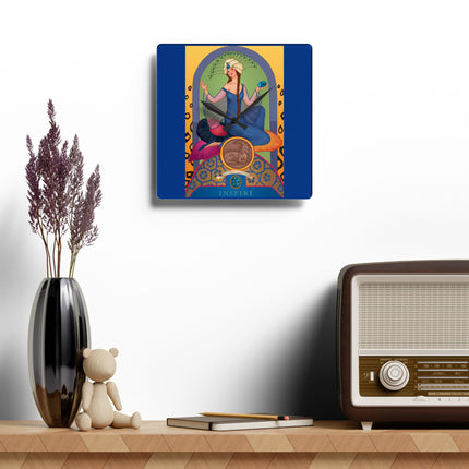 December & Tanzanite Zodiac Acrylic Wall Clock