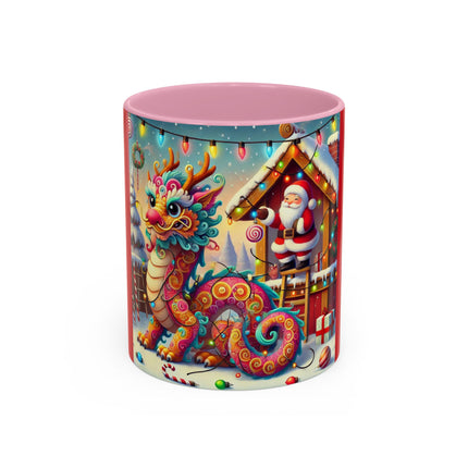 Playful Dragon's Christmas Colorful Mugs (11oz, 15oz)
