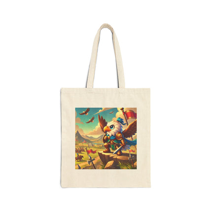 Watchful Guardian Cotton Canvas Tote Bag