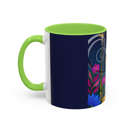 The Lady Of The Starlit Candles Colorful Mugs – Art Deco Theatrical Romance