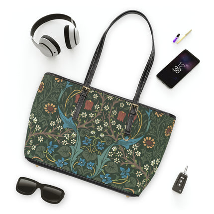 Blackthorn by William Morris PU Leather Shoulder Bag