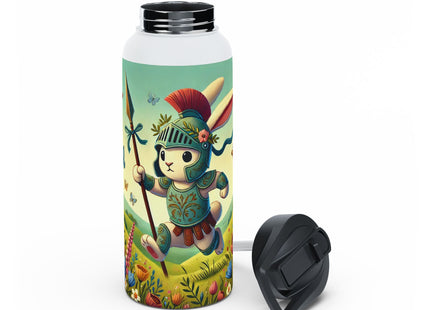 Rabbit Gladiator Stainless Steel Water Bottle, Standard Lid