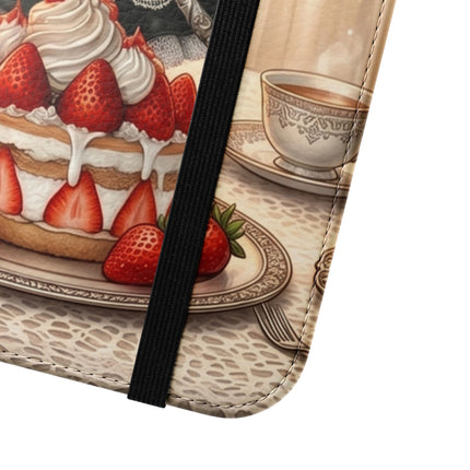 🍓🐱 The Patisserie Kitten Flip Case – Sweet Charm & Storybook Delight