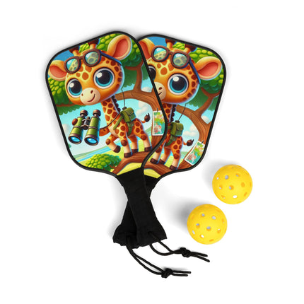 Giraffe Lookout Pickleball Kit – Tall Adventures & Cute Safari Fun