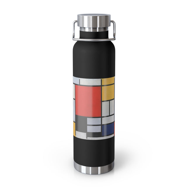 Composition with Red, Yellow, Blue, and Black by Piet Mondrian Copper Vacuum Insulated Bottle, 22oz