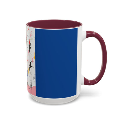 Flight of the Songbirds Colorful Mugs – Theatrical Whimsy & Colorful Harmony