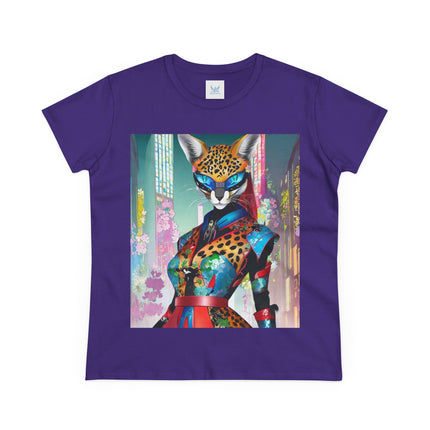 Cyber Cat Glamour Cotton Tee
