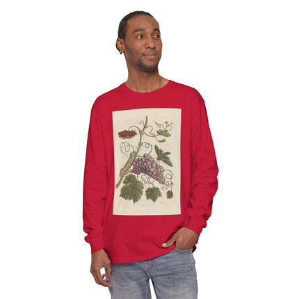 Botanical Pl.49 by Maria Sibylla Garment-dyed Long Sleeve T-Shirt