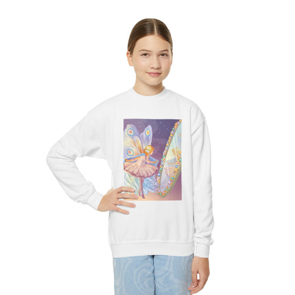 Reflections of Enchantment Youth Crewneck Sweatshirt – Fairy Magic & Elegant Wonder