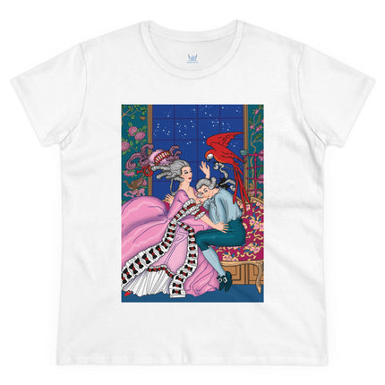 The Jealous Parrot by George Barbier Women's Midweight Cotton Tee