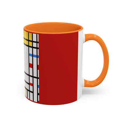 Place de la Concorde by Piet Mondrian Colorful Mugs (11oz, 15oz)