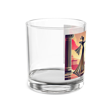 Art Deco Valentine's Romance Rocks Glass, 10oz