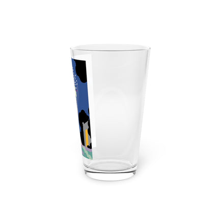 Butterfly Enchantress Pint Glass – Ethereal Art Deco Magic & Transformation