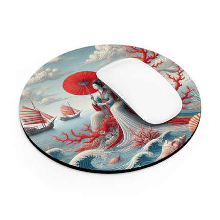 Ladies by the Quiet Sea Mouse Pad