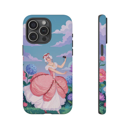 🎭🌸 The Lady Of The Secret Masquerade Phone Case – Art Deco Garden Fantasy