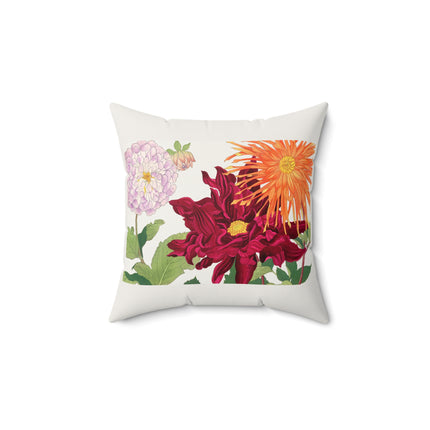 Dahlia by Tanigami Kônan Spun Polyester Square Pillow