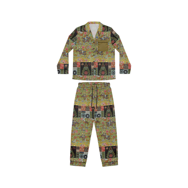 Chinois et Japonais 2 by Auguste Racinet Women’s Satin Pajamas