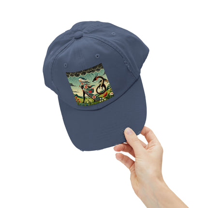 The Dragon Fairy’s Stride Unisex Distressed Cap