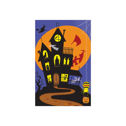Halloween Night at the Haunted House Fine Art Posters