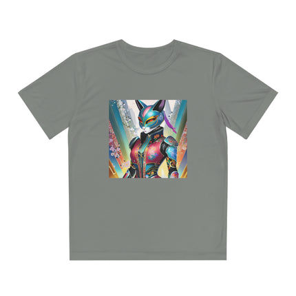 Cyberpunk Chic Youth Competitor Tee