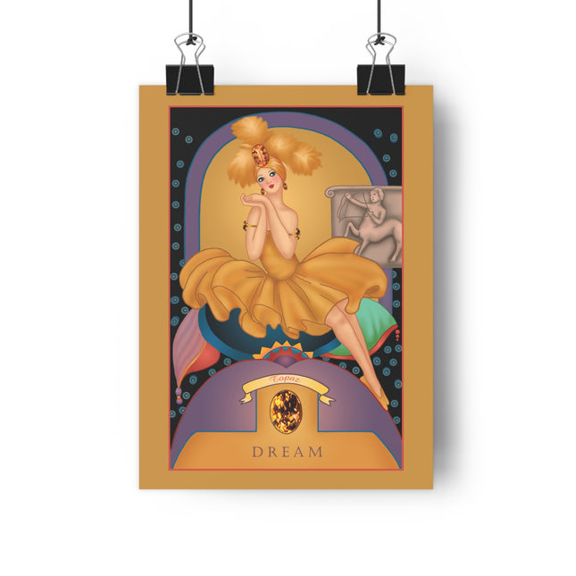 November & Topaz (from the Gem Series) by Sofia Chiostri Giclée Art Print