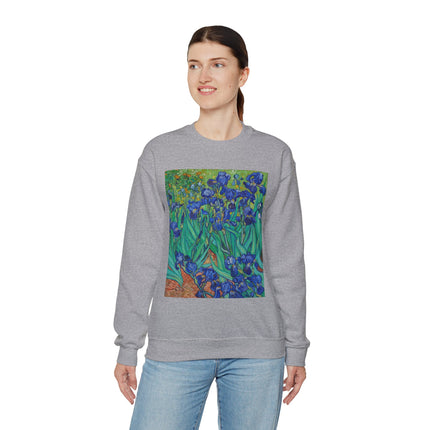 Irises by Vincent Van Gogh Heavy Blend™ Crewneck Sweatshirt