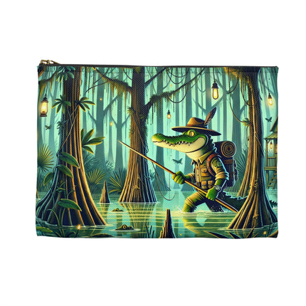Swamp Stalker Accessory Pouch – Stealthy Predator & Misty Mystery