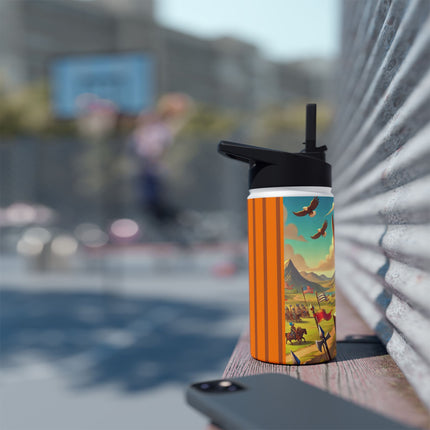 Watchful Guardian Stainless Steel Water Bottle, Standard Lid